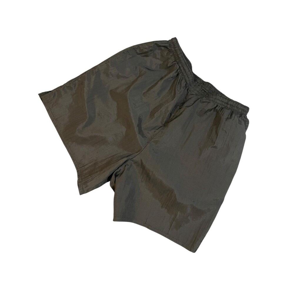 Vintage 90s Jacques Moret Black Nylon Workout Shorts Adult Size Large Athletic